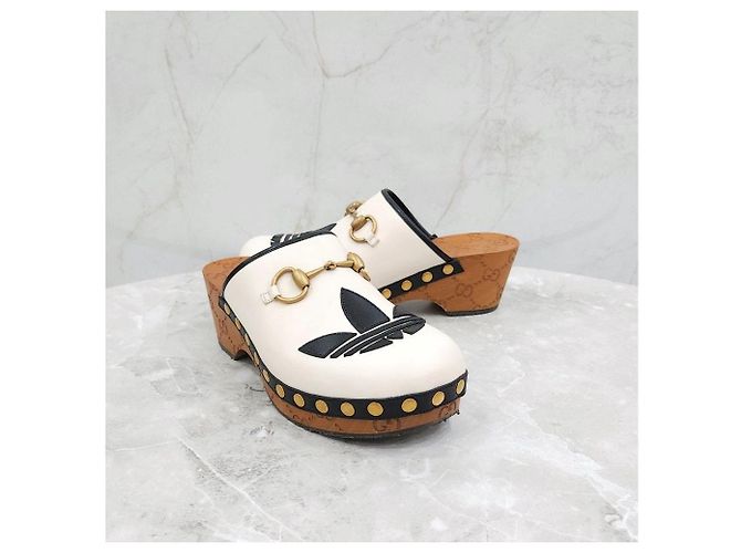 Gucci Mule Clog GG in pelle - vista 10