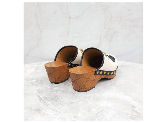Gucci Mule Clog GG in pelle - vista 12