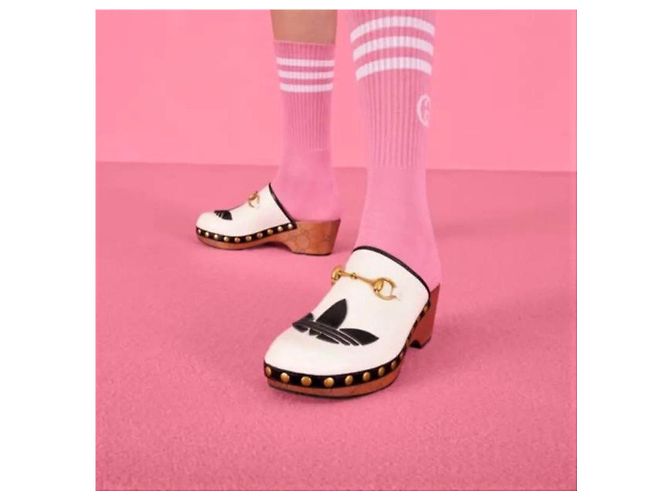 Gucci Mule Clog GG in pelle - vista 14