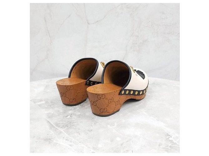 Gucci Mule Clog GG in pelle - vista 5