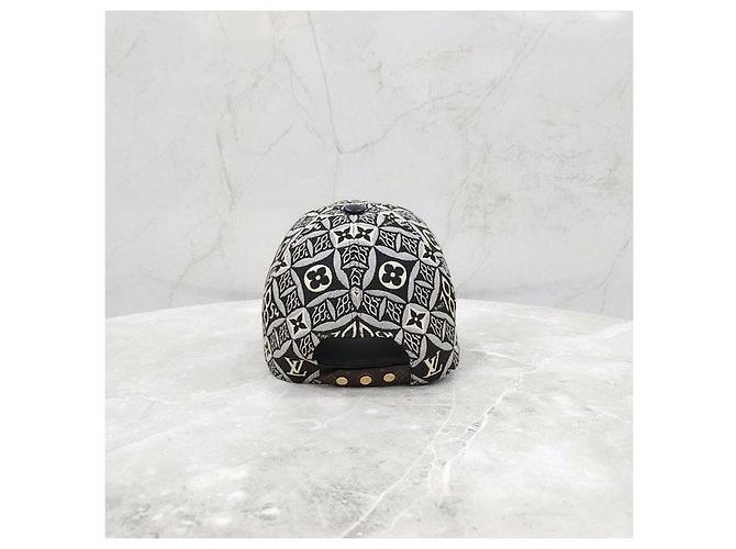 Louis Vuitton Baseballkappe aus Leder Grün - Ansicht 3