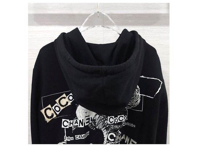 Chanel Chaqueta con capucha de algodón Graffiti CC Logo - vista 3