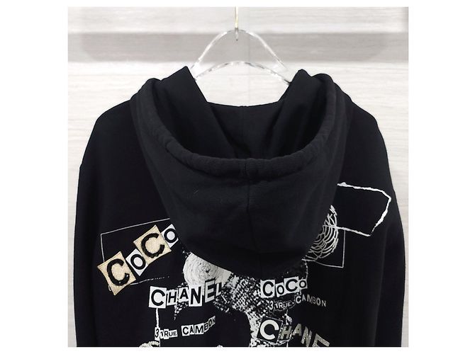 Chanel Chaqueta con capucha de algodón Graffiti CC Logo - vista 8