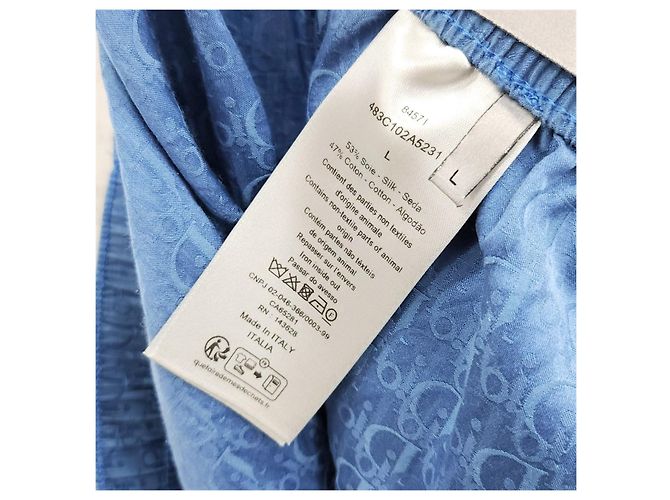 Dior Pantaloncini in jacquard di seta Oblique - vista 10