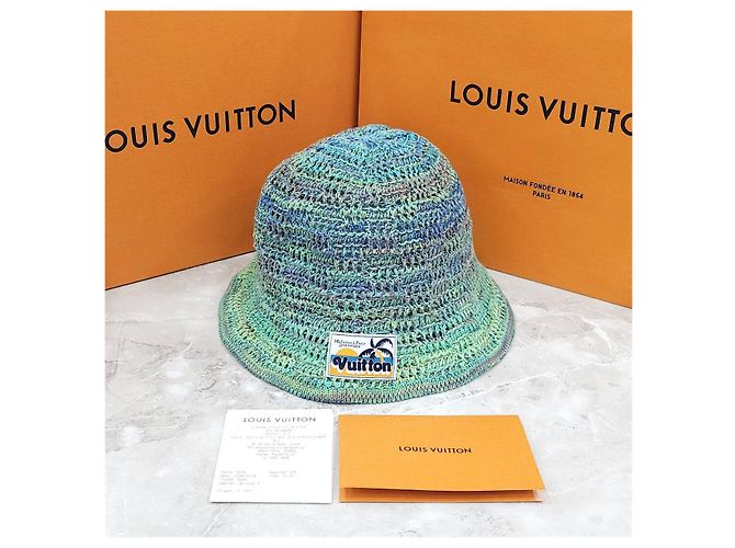 Louis Vuitton Damier Palm Tree Häkelmütze - Ansicht 12
