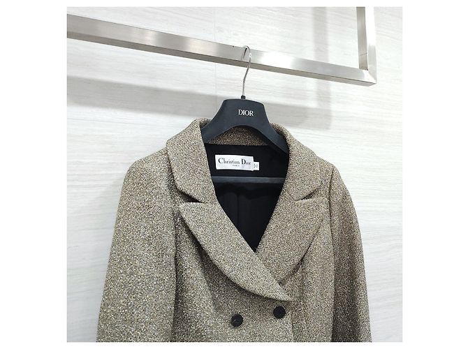 Dior Giacca Doppia Grigio Oro - vista 10