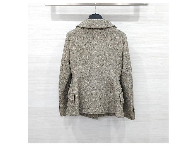Dior Giacca Doppia Grigio Oro - vista 9