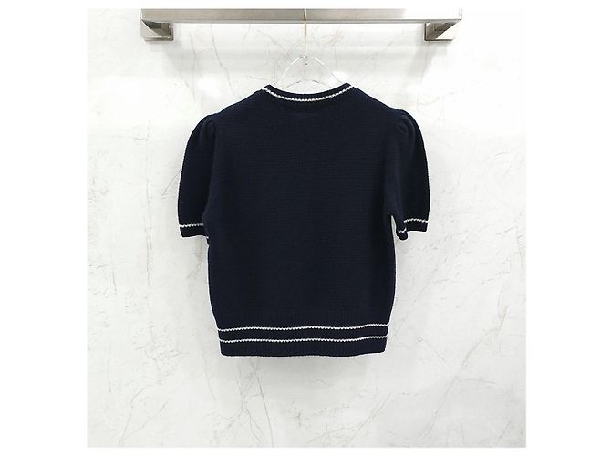 Dior Kaschmir-Pullover Kurzarm aus Wollstrick - Ansicht 6