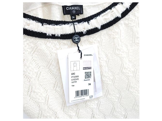 Chanel Kurze Strickjacke mit kurzen Ärmeln - Ansicht 13
