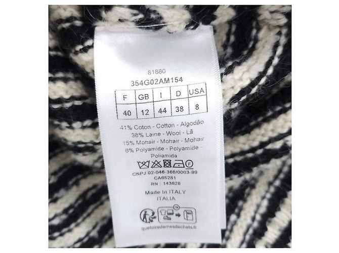 Dior Gestreifter Cardigan aus Leder - Ansicht 5
