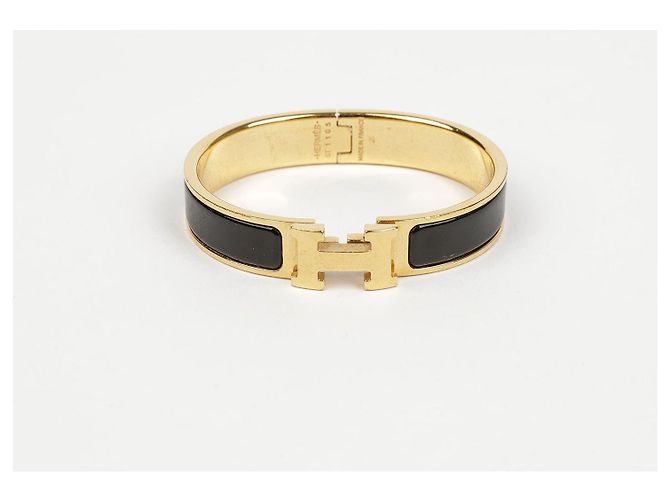 Hermès Bracciale PM Yellow Gold Black - vista 2