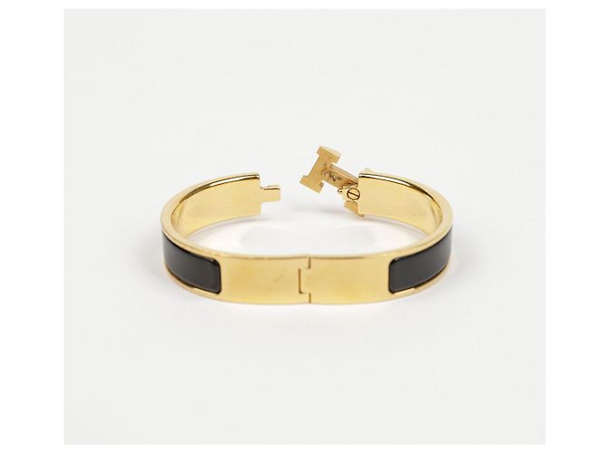 Hermès Bracciale PM Yellow Gold Black - vista 5