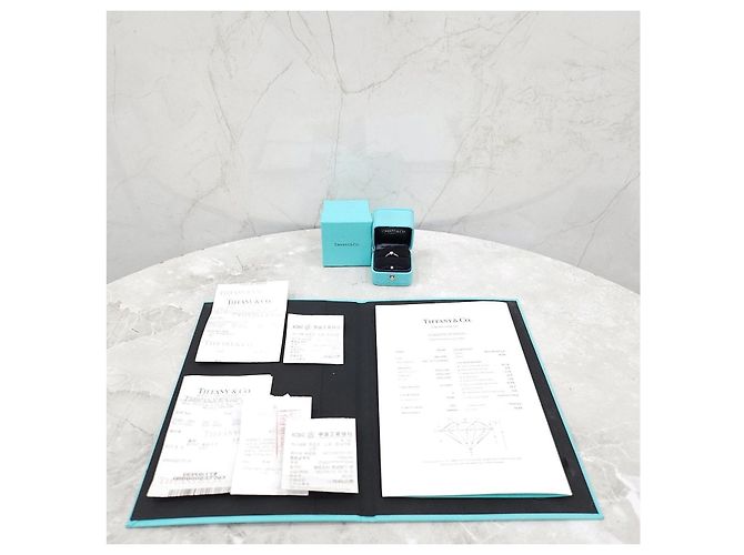 Tiffany & Co Platin-Ehering mit Diamanten - Ansicht 12