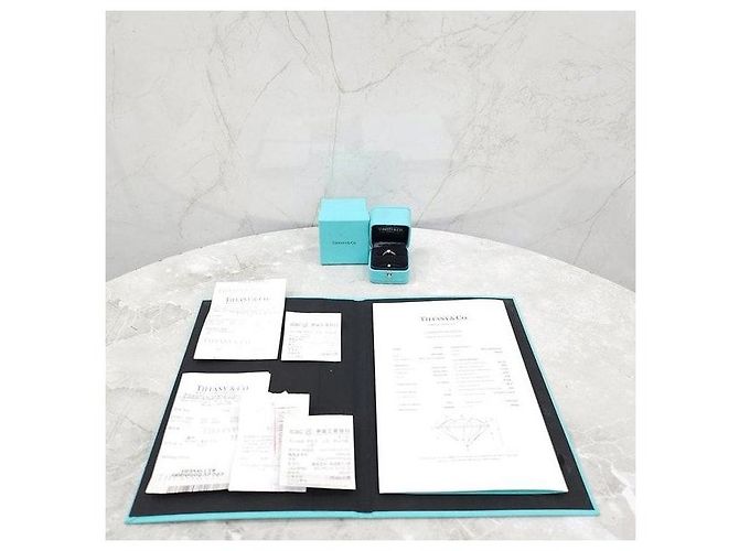 Tiffany & Co Platin-Ehering mit Diamanten - Ansicht 6