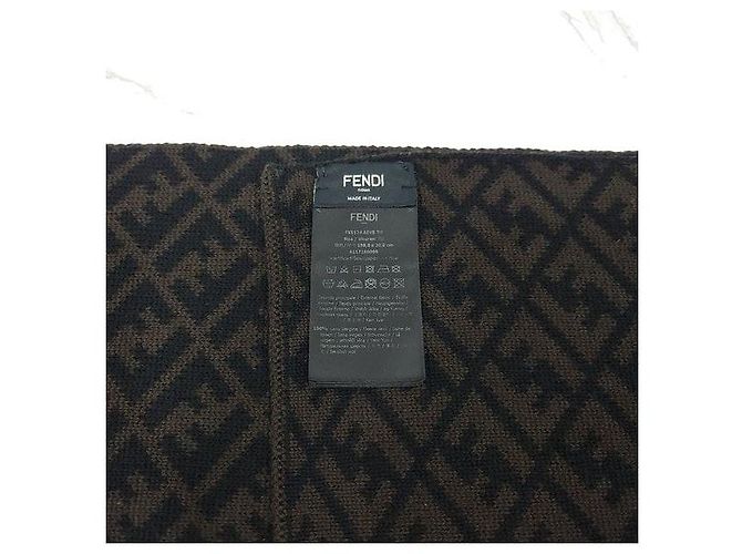 Fendi Wollschal mit FF-Intarsienmuster - Ansicht 6