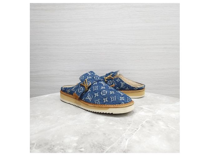 Louis Vuitton Mules cozy in denim monogram - vista 10