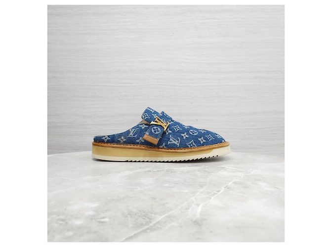 Louis Vuitton Mules cozy in denim monogram - vista 12