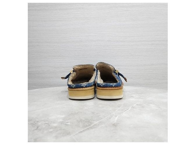 Louis Vuitton Mules cozy in denim monogram - vista 4