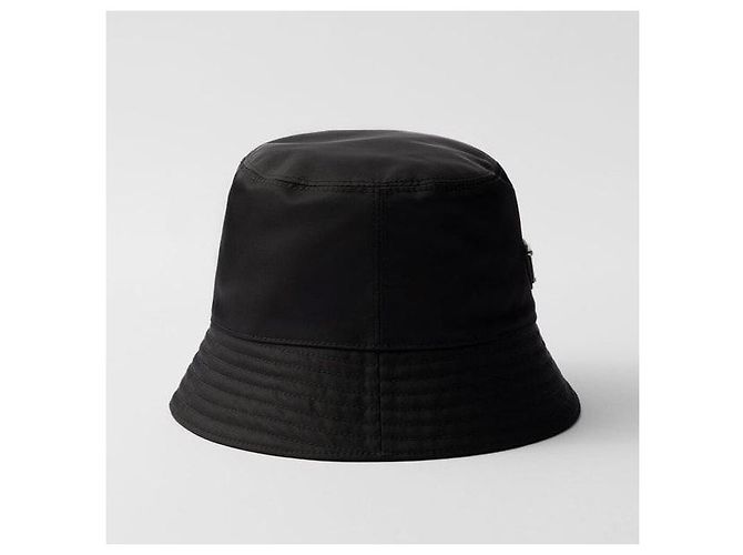 Prada Cappello bucket con logo triangolo nero - vista 9