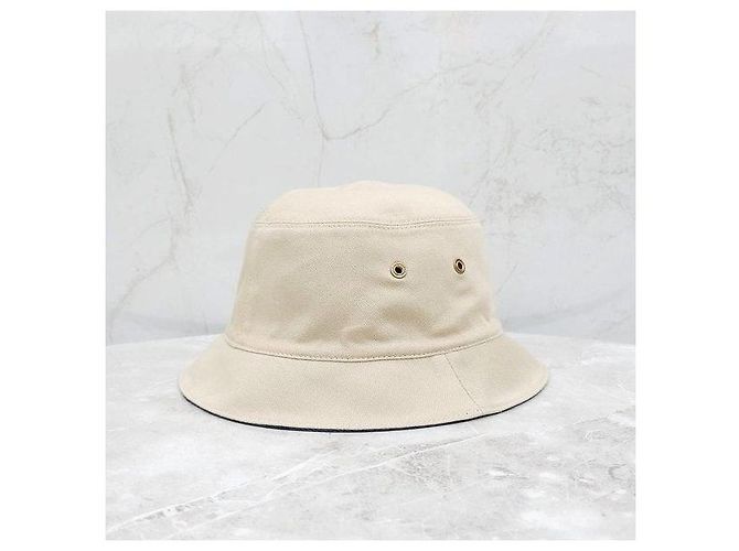 Louis Vuitton Wendbarer Denim Bucket Hat Blau Beige - Ansicht 6