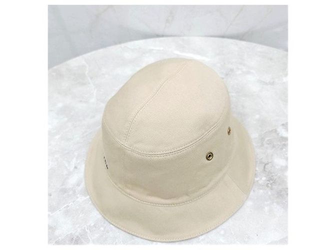 Louis Vuitton Wendbarer Denim Bucket Hat Blau Beige - Ansicht 9