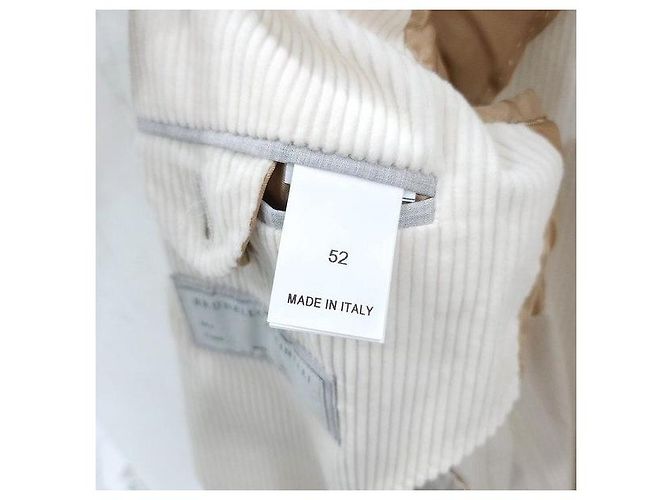 Brunello Cucinelli Cord-Blazer Jacke Elfenbein - Ansicht 4