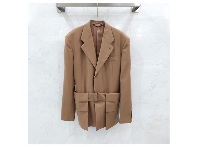 Louis Vuitton Damier-Jacke mit Gürtel - Ansicht 11