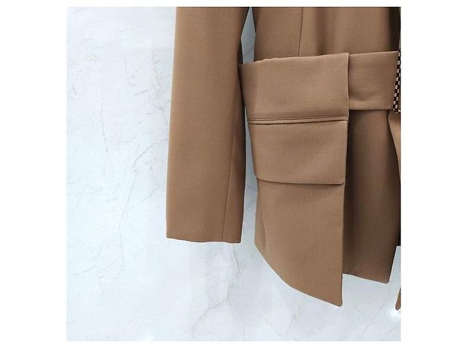 Louis Vuitton Damier-Jacke mit Gürtel - Ansicht 4