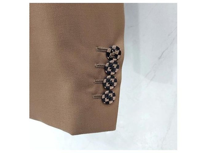 Louis Vuitton Damier-Jacke mit Gürtel - Ansicht 5