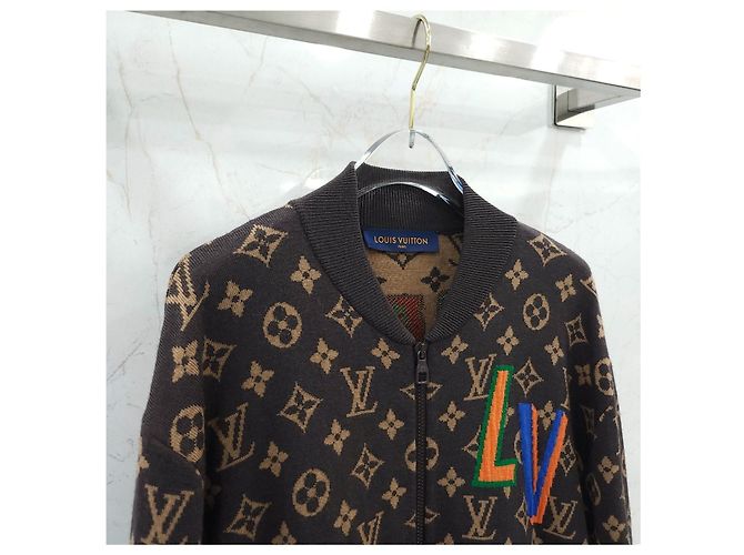 Louis Vuitton Bomberjacke aus Strick mit Monogramm - Ansicht 12