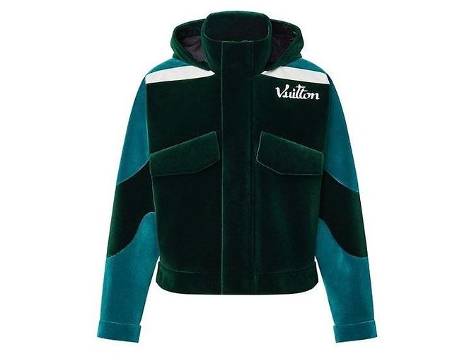 Louis Vuitton Giacca antivento in velluto Technical Tape - vista 8