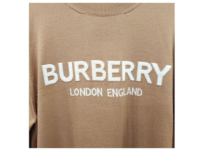Burberry Strickpullover mit Intarsia-Logo in Camel - Ansicht 11