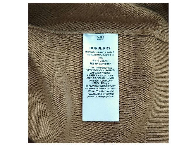 Burberry Strickpullover mit Intarsia-Logo in Camel - Ansicht 12