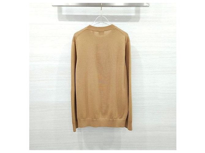 Burberry Strickpullover mit Intarsia-Logo in Camel - Ansicht 2