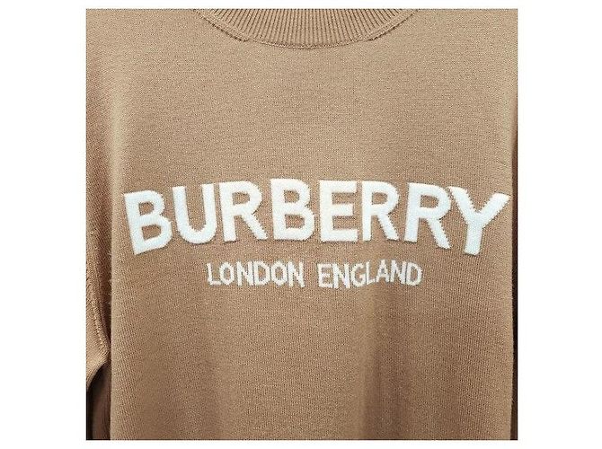 Burberry Strickpullover mit Intarsia-Logo in Camel - Ansicht 5