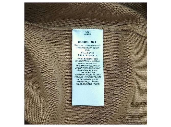 Burberry Strickpullover mit Intarsia-Logo in Camel - Ansicht 6