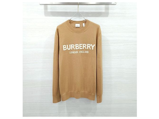 Burberry Strickpullover mit Intarsia-Logo in Camel - Ansicht 7