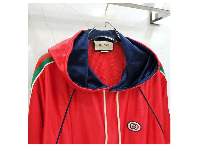 Gucci Technischer Three-Stripe Jersey Hoodie - Ansicht 9