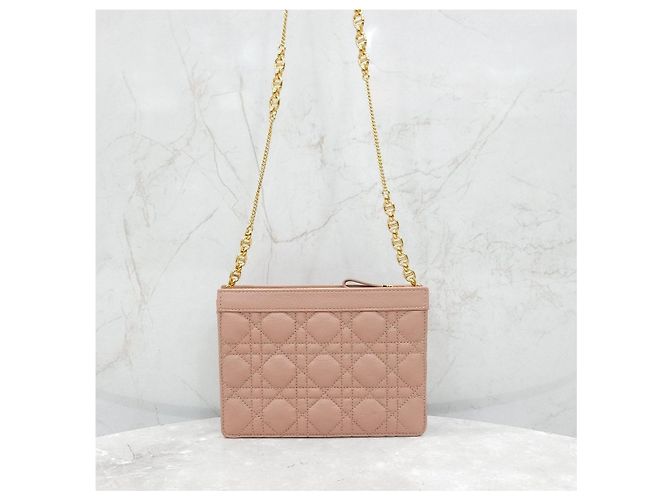 Dior Borsa a catena e pochette con zip Caro Rosa - vista 12