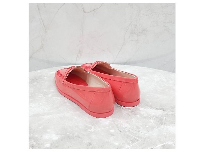Mocassini Chanel in vernice rosa - vista 11