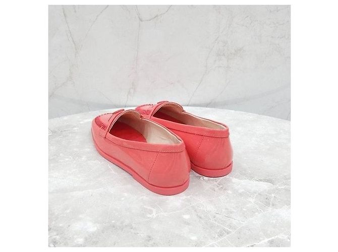 Mocassini Chanel in vernice rosa - vista 4