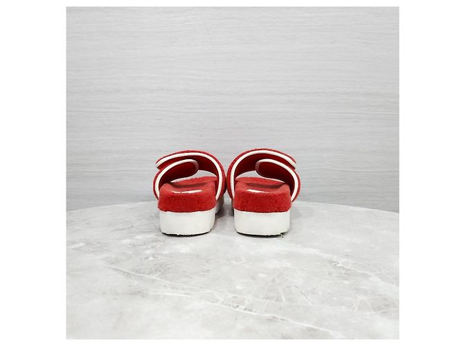 Gucci Sandali Platform GG Slippers Rosso - vista 10