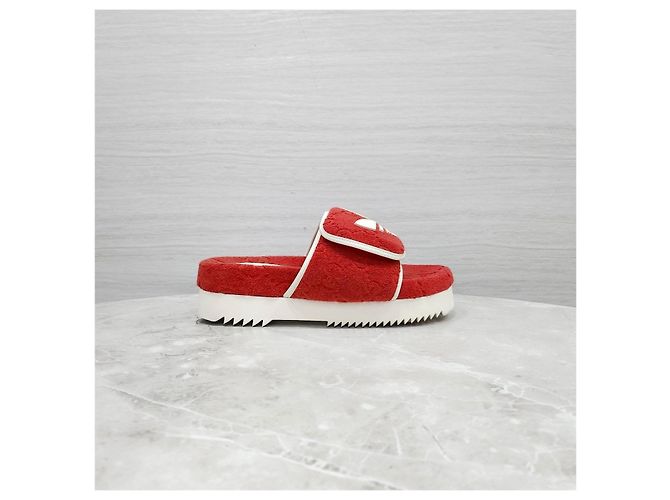 Gucci Sandali Platform GG Slippers Rosso - vista 11