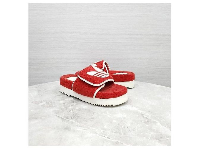 Gucci Sandali Platform GG Slippers Rosso - vista 3