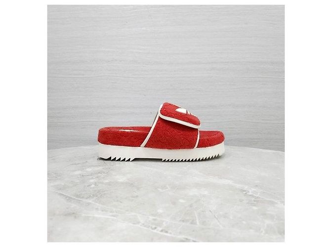 Gucci Sandali Platform GG Slippers Rosso - vista 5