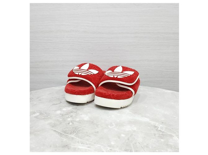 Gucci Sandali Platform GG Slippers Rosso - vista 7