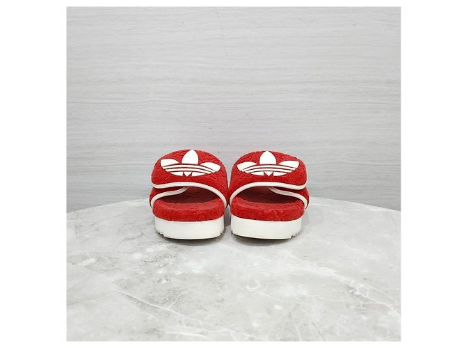 Gucci Sandali Platform GG Slippers Rosso - vista 8