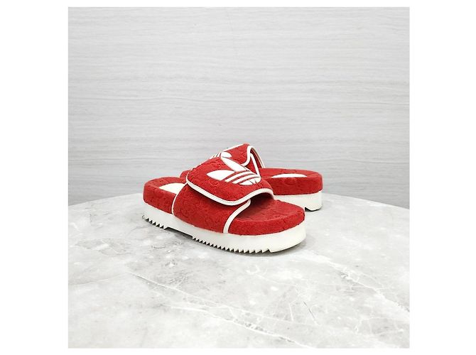 Gucci Sandali Platform GG Slippers Rosso - vista 9