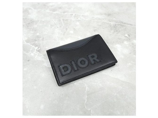 Dior Logo Bi-Fold Cardholder Wallet - view 4