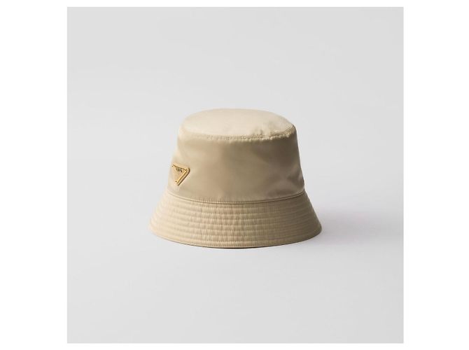 Prada Cappello a secchiello in nylon con logo triangolare - vista 14